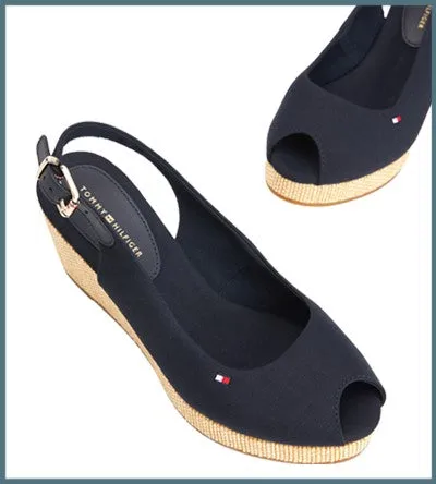 TOMMY HILFIGER ELBA SLING BACK WEDGE