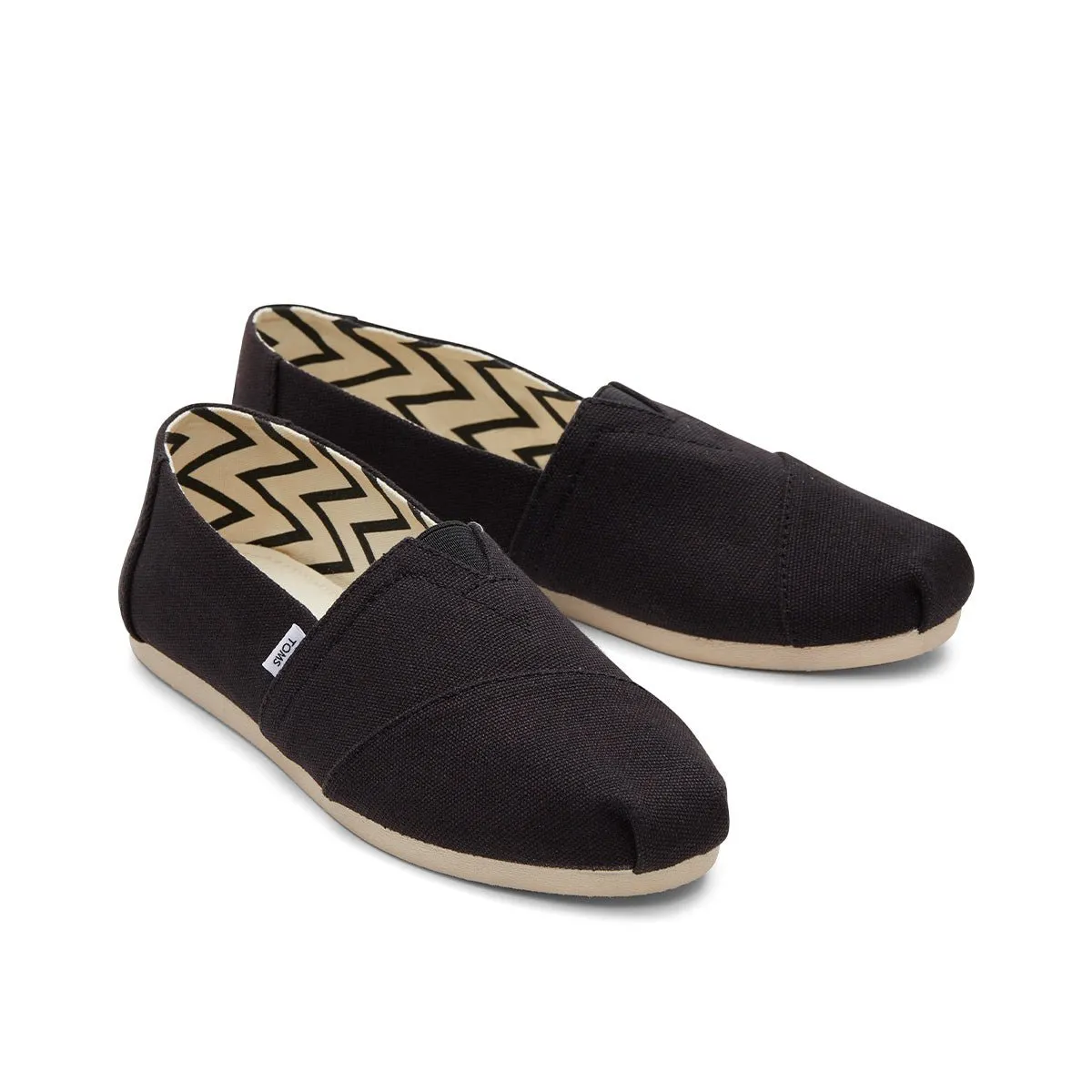 TOMS Alpargata Women - Black Recycled Cotton Canvas