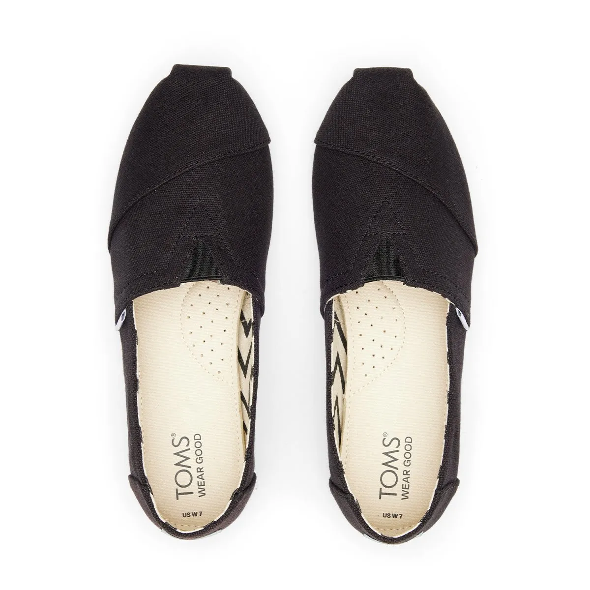 TOMS Alpargata Women - Black Recycled Cotton Canvas