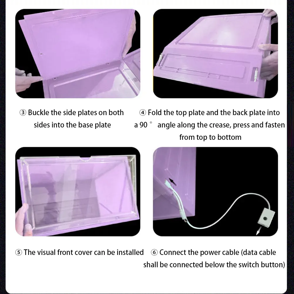 Transparent Luminous Shoe Box with LED