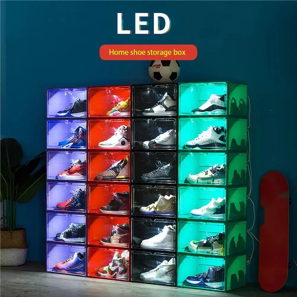 Transparent Luminous Shoe Box with LED