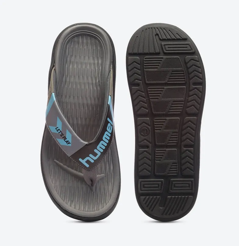 Turq Comfort Men Light Grey/Blue Flip-Flops
