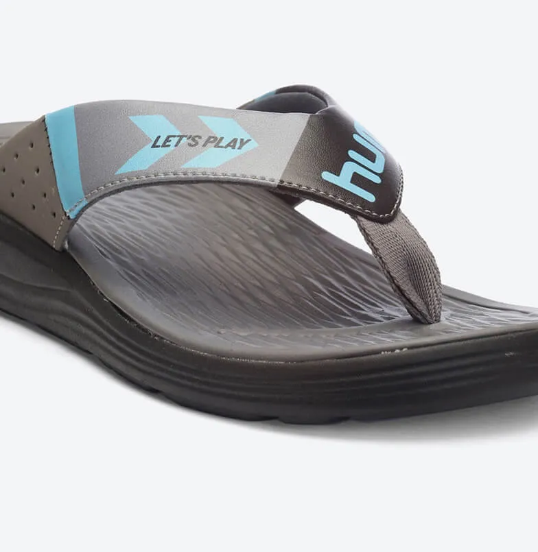 Turq Comfort Men Light Grey/Blue Flip-Flops