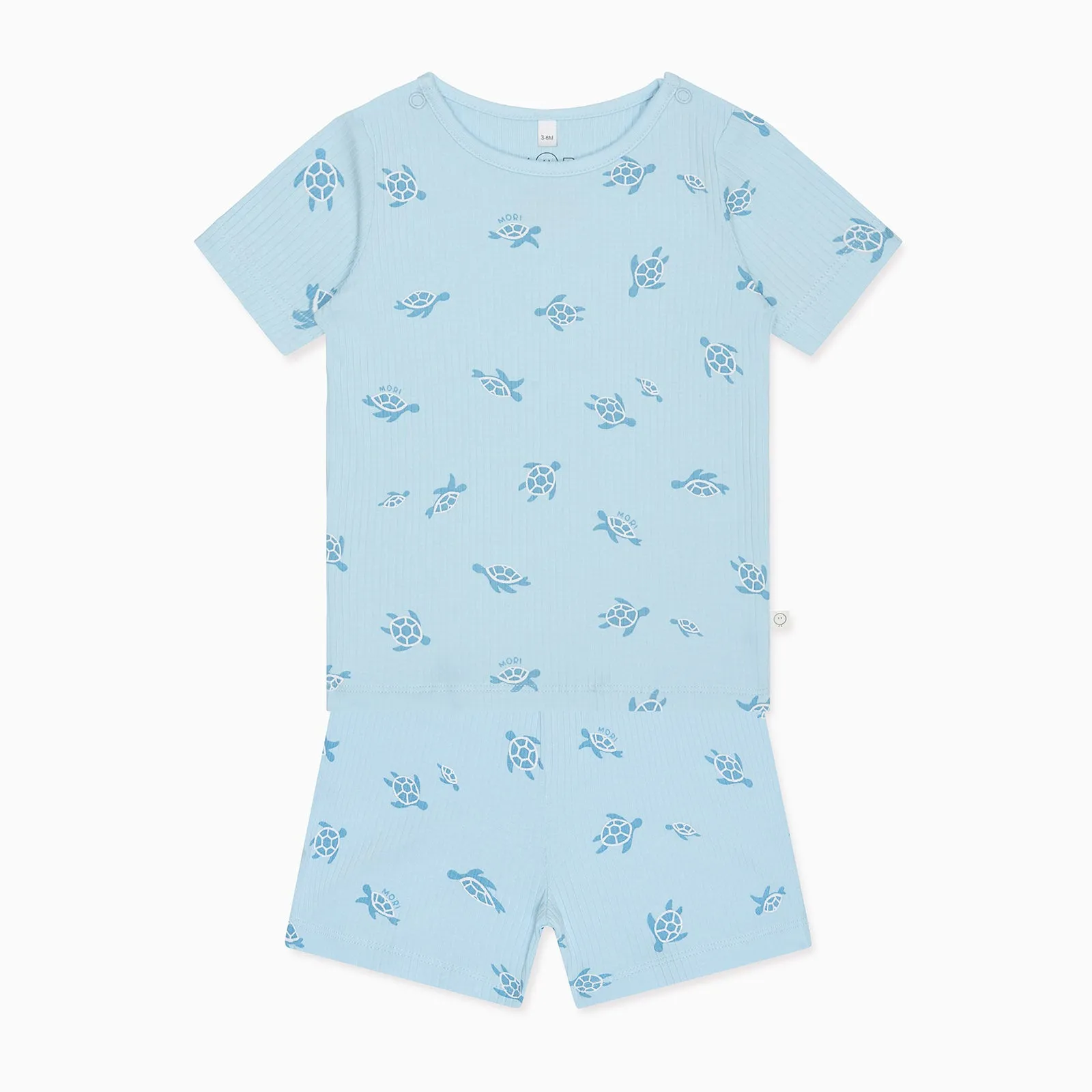 Turtles Ribbed & Ribbed Summer Pyjamas 2 Pack