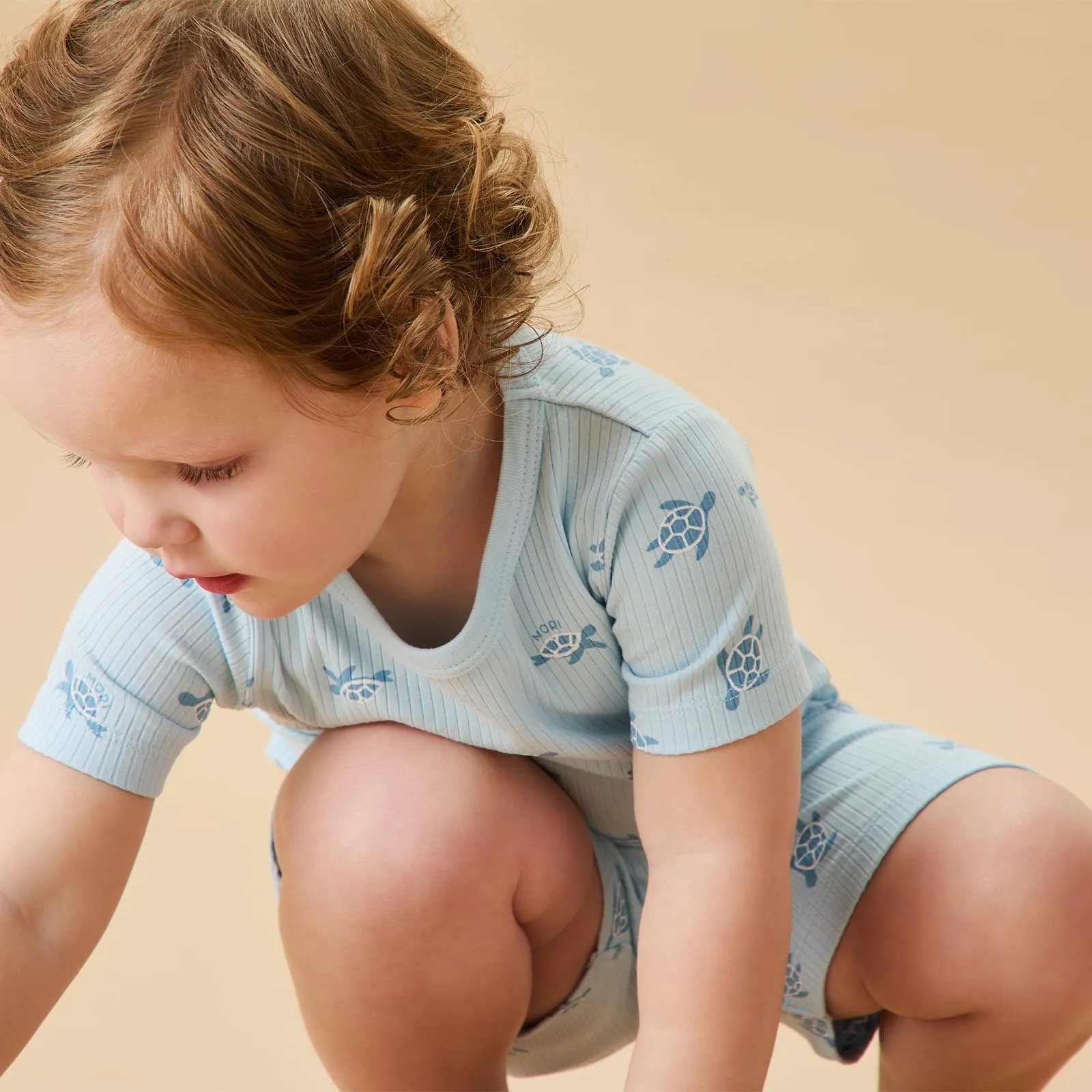 Turtles Ribbed & Ribbed Summer Pyjamas 2 Pack