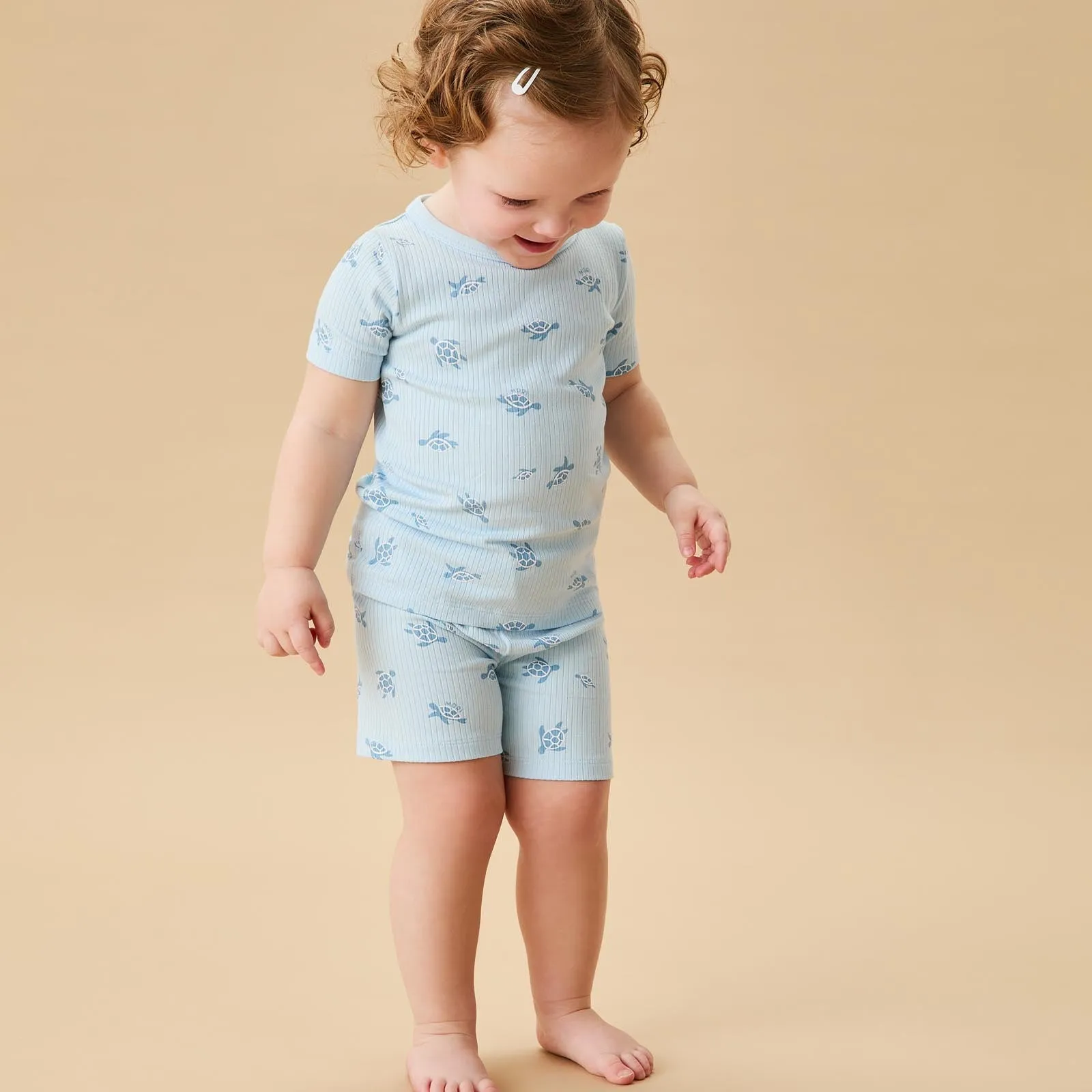 Turtles Ribbed & Ribbed Summer Pyjamas 2 Pack