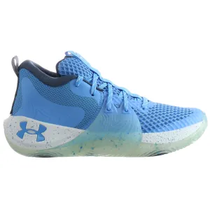 Under Armour GS Embiid 1 Kids Blue Basketball Shoes