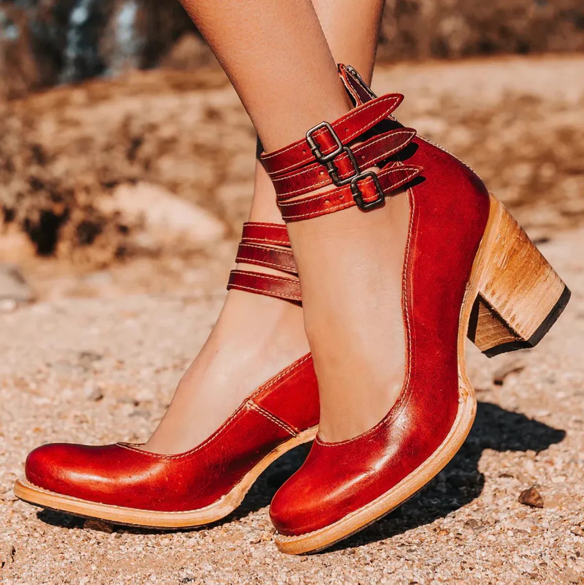 Vera™  | Vintage Leather Heels