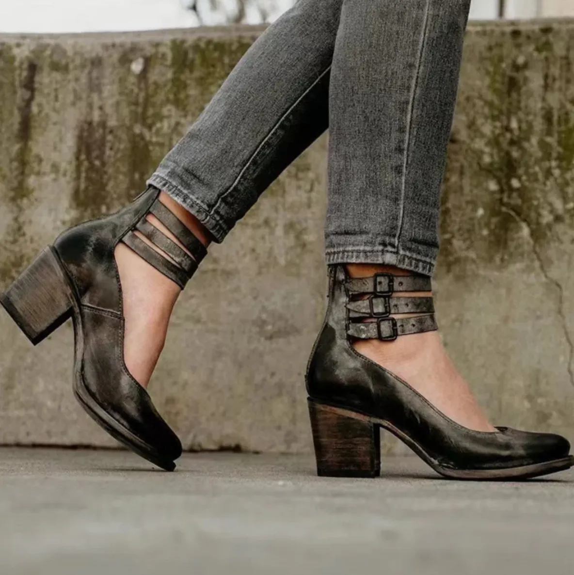 Vera™  | Vintage Leather Heels