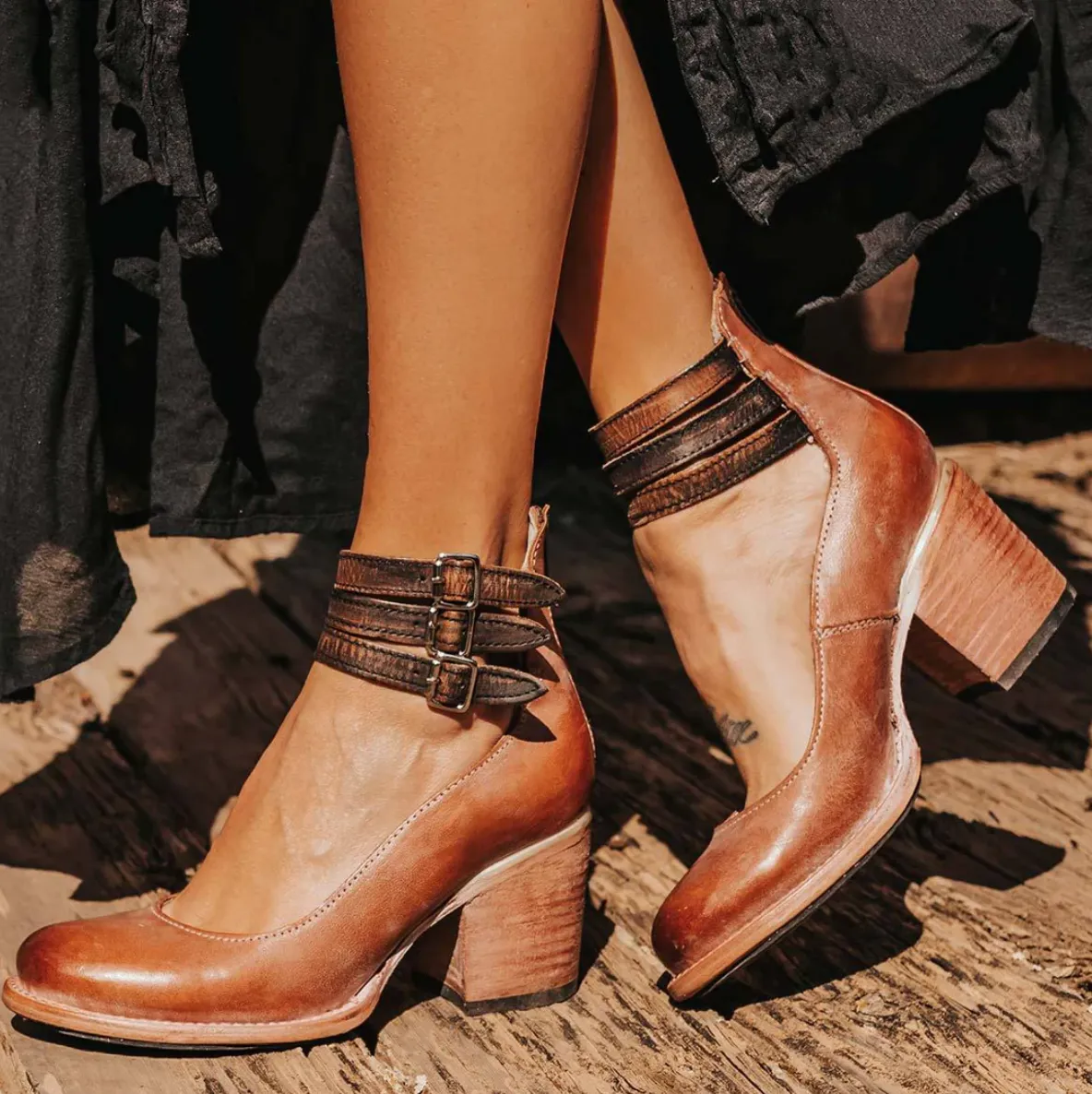 Vera™  | Vintage Leather Heels