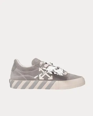 Vulcanized Grey / White Low Top Sneakers