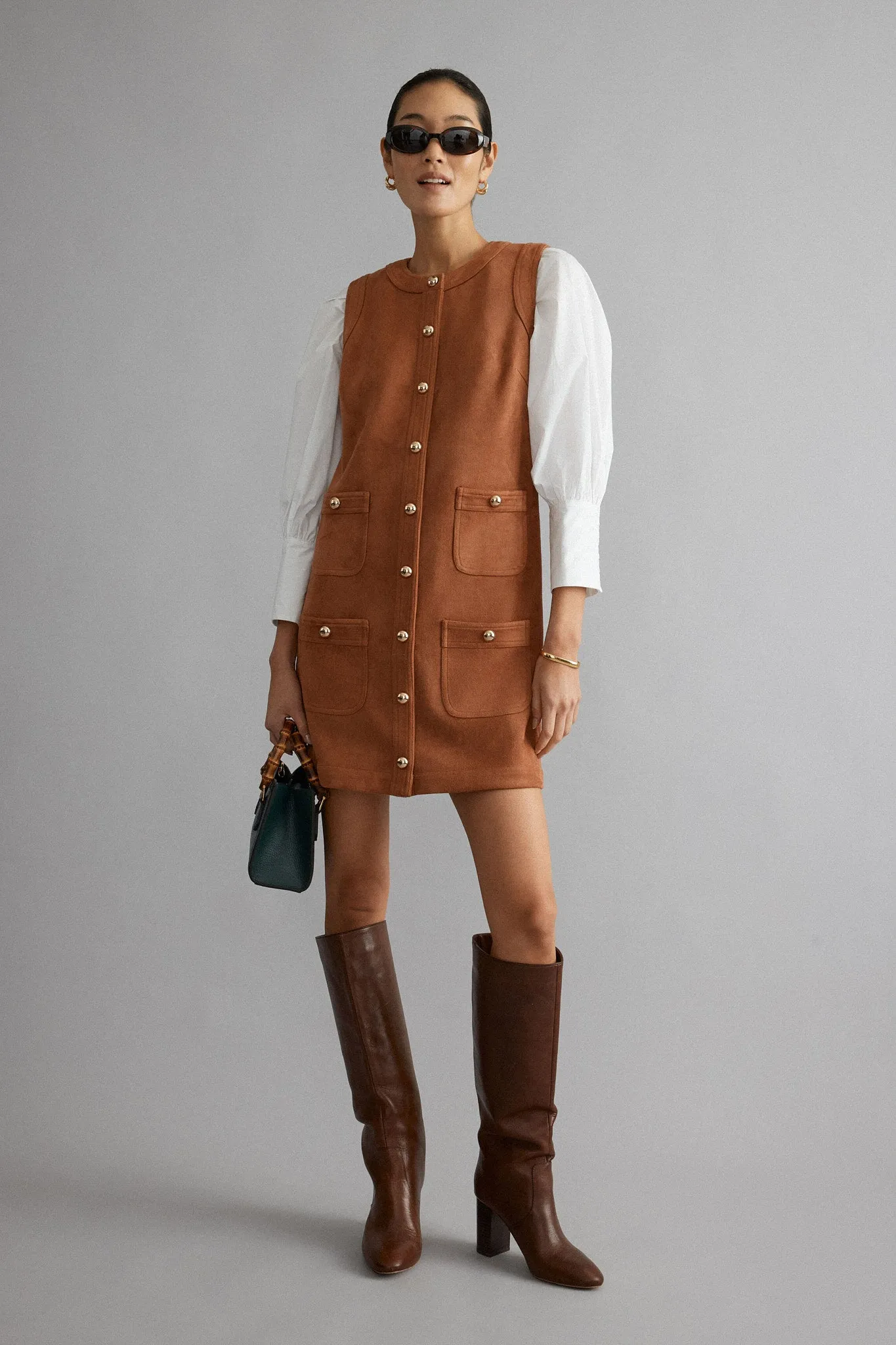 White Long Sleeve Vail Blouse