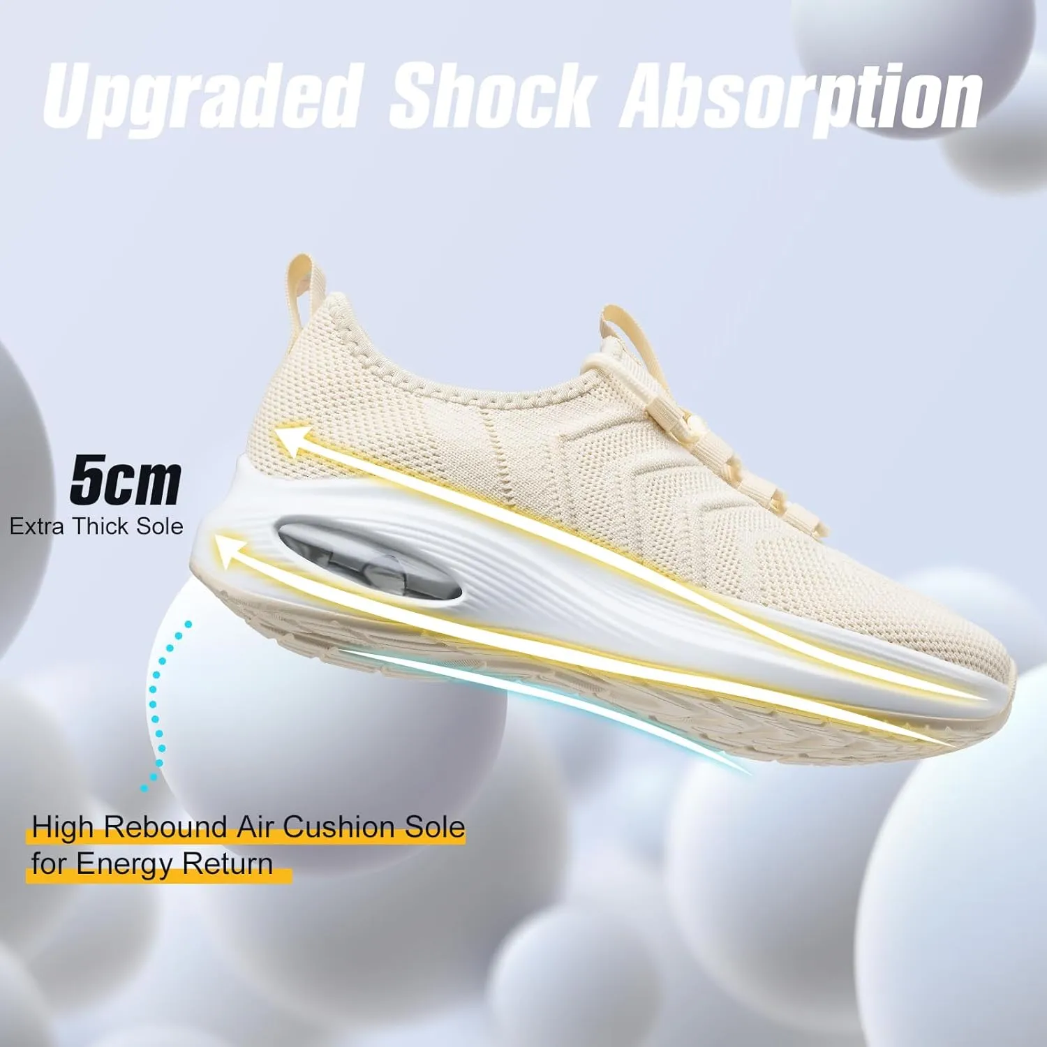 Wide Toe Box Shoes Women Extra Wide Width Sneakers Air Cushion Road Running Shoes Ultra Light Tennis Gym Workout Training Shoes Breathable Walking Shoes with Arch Support
