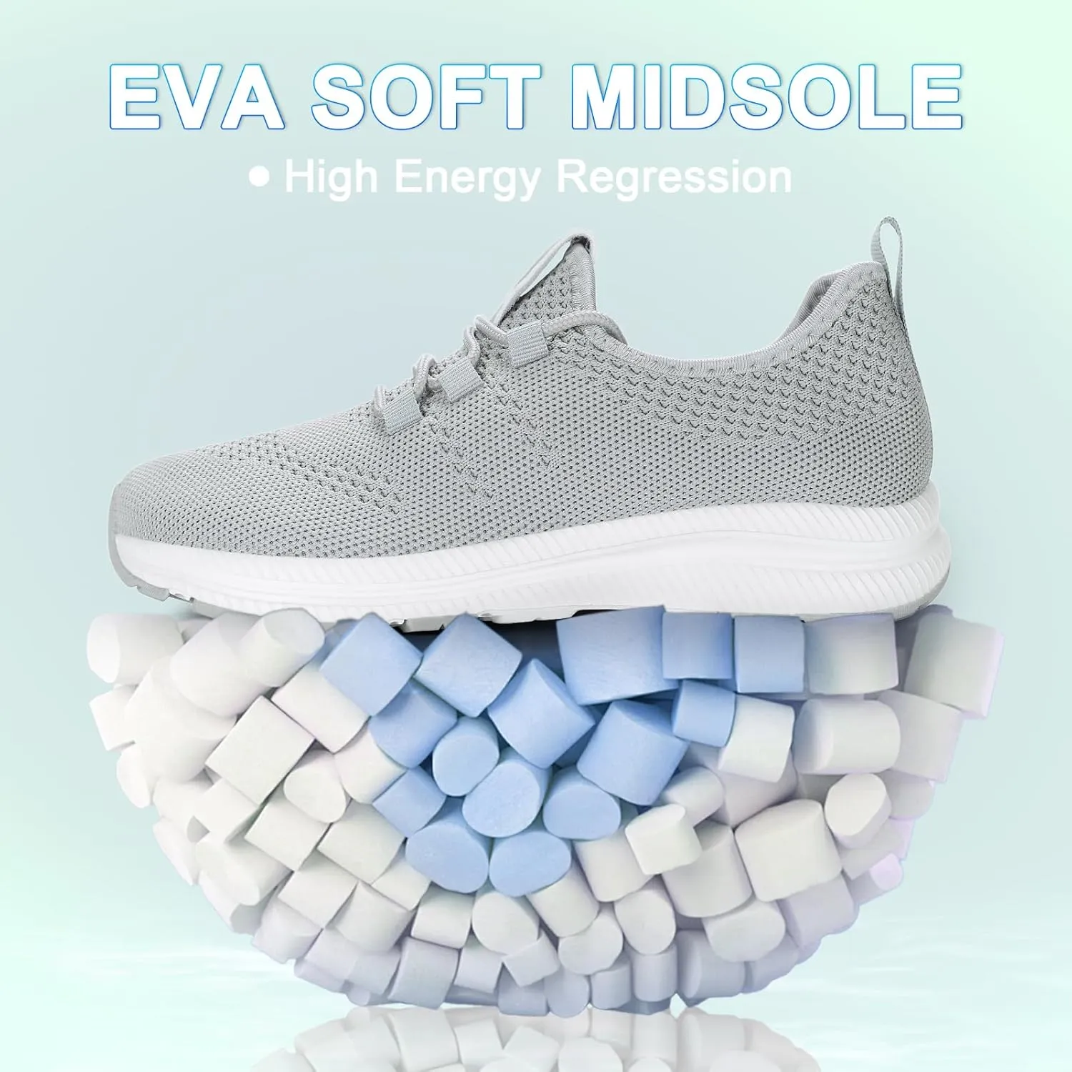 Wide Toe Box Shoes Women Non-Slip Wide Width Sneakers Ultra Light Extra Wide Road Running Shoes for Women Breathable Tennis Walking Gym Workout Trainer 6-12