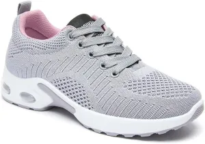 Women's Casual Sneakers  Lightweight,Breathable Non-Slip Walking Shoes for Work,Mesh Air Cushion Sneakers for Gym Workout Sports