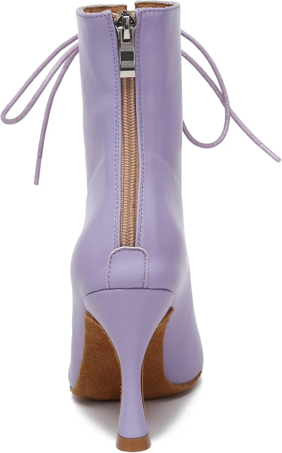 Womens Girls Latin Dance Shoes Lace-up Ballroom Dancing Ankle Boots Evening Sandals