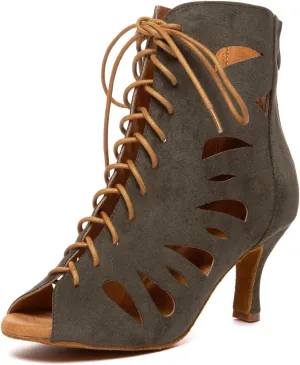 Womens Girls Latin Salsa Dance Shoes Ballroom Dancing Boots Party Club Sex Sandals