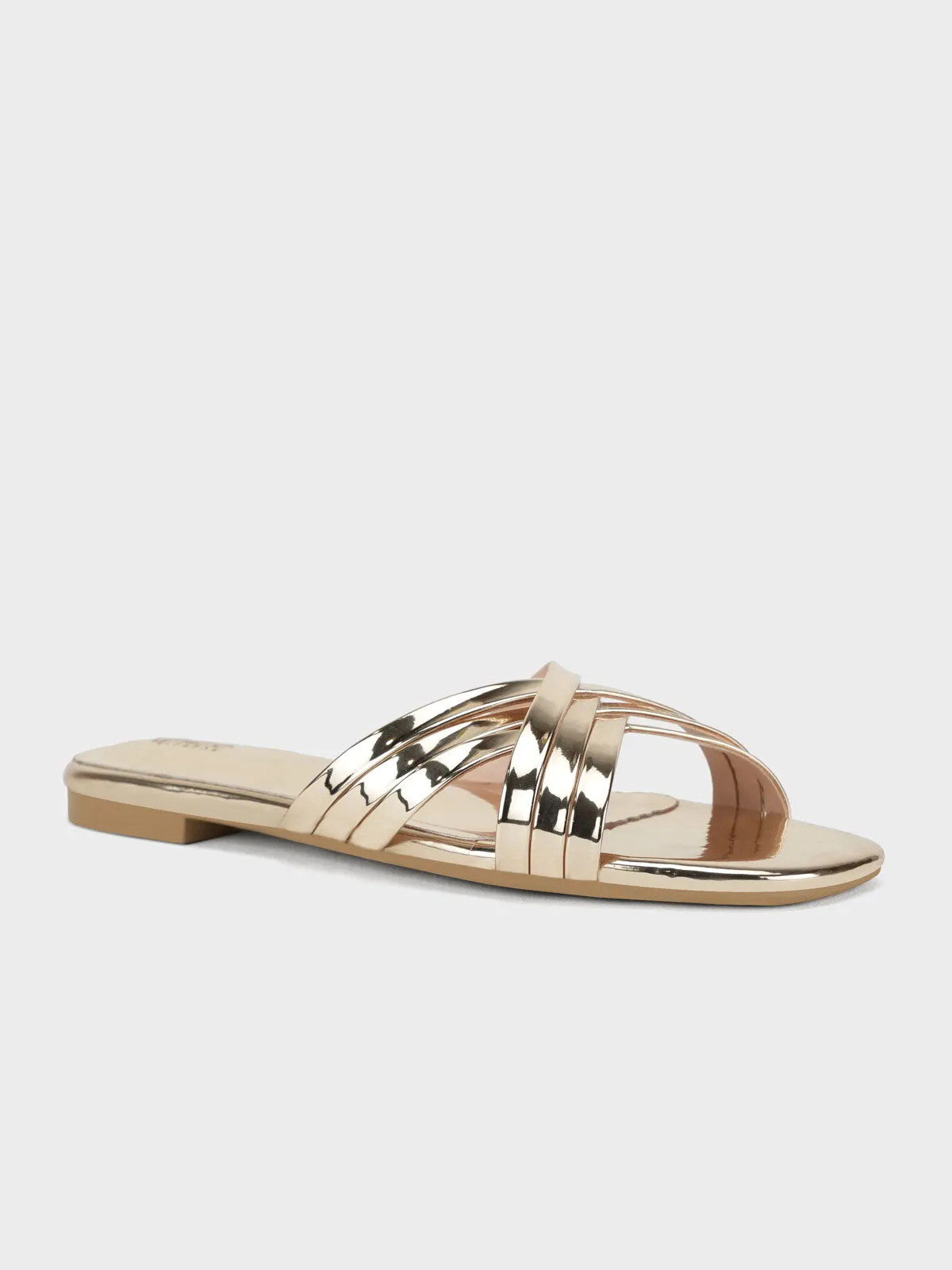 Women's "PHOSIN" Crisscross Strappy Slippers