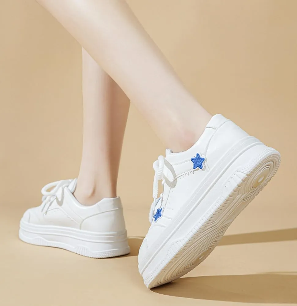 Women's Solid Color Running Walking Shoes Comfortable Non-Slip Breathable Athletic Workout Sports Sneakers