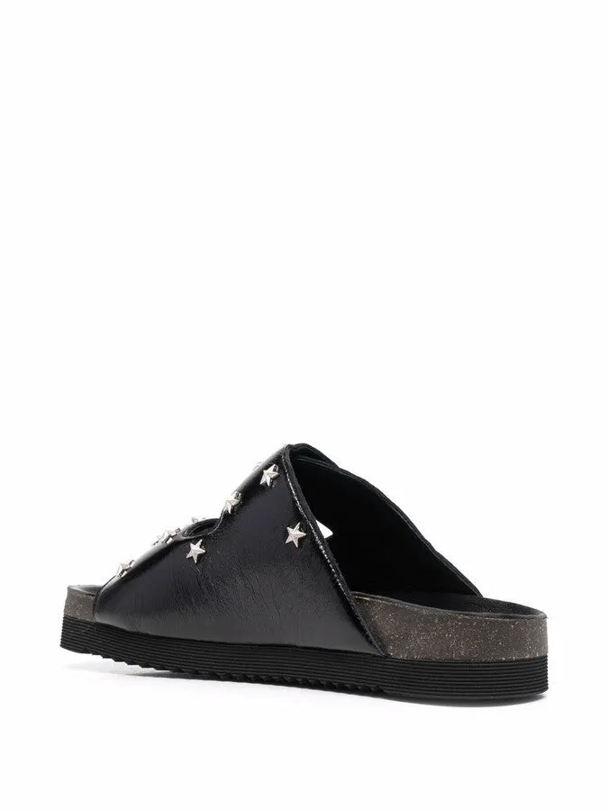 ZADIG & VOLTAIRE ALPHA STAR DUAL-BUCKLE LEATHER SANDALS